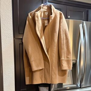 J. Crew Beige Wool Blend Outerwear